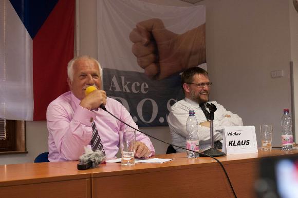 Václav Klaus na semináři akce DOST