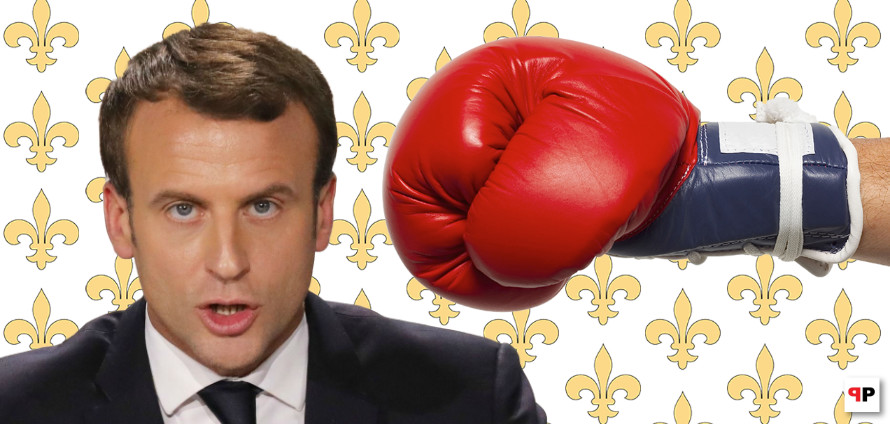 Poučení z facky Macronovi: Jasný vzkaz nejen Francii od autentického vlastence a monarchisty. Zorganizoval si to sám prezident? Zvedne mu to preference? Le Penová za obrodu Francie. Co vůbec znamená výkřik Montjoie Saint Denis?