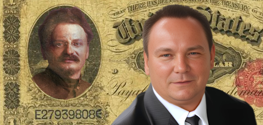 Rub Velké říjnové mystifikace: Převrat v Rusku organizoval Západ. Bankéři platili Lenina i Trockého. Stalin jim do toho hodil vidle. Jako dnes Putin. I Churchill varoval před ilumináty a zednáři. Je to pořád stejné: Krvavé peníze a Velká lež