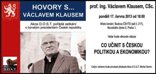 Hovory s Václavem Klausem. Co s českou politikou?